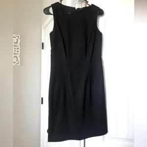 Black pleated dress